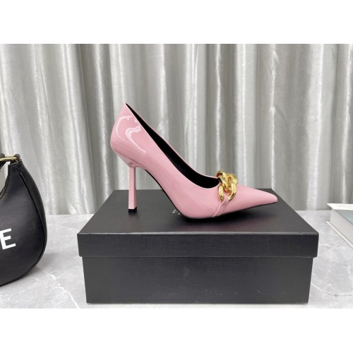 Replica Versace High-Heeled Shoes For Women #966058 $115.00 USD for Wholesale