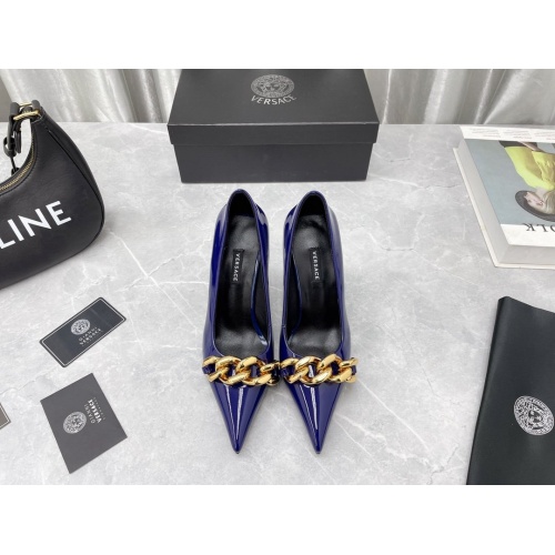 Replica Versace High-Heeled Shoes For Women #966061 $115.00 USD for Wholesale