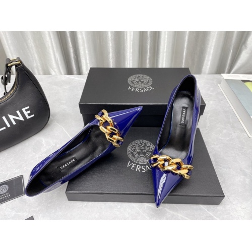 Replica Versace High-Heeled Shoes For Women #966061 $115.00 USD for Wholesale