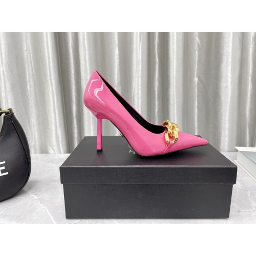 Replica Versace High-Heeled Shoes For Women #966062 $115.00 USD for Wholesale