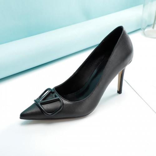 Replica Valentino High-Heeled Shoes For Women #966079 $76.00 USD for Wholesale