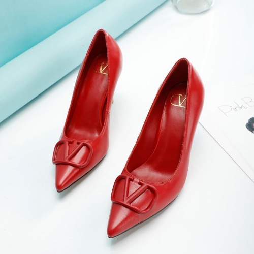 Replica Valentino High-Heeled Shoes For Women #966083 $76.00 USD for Wholesale