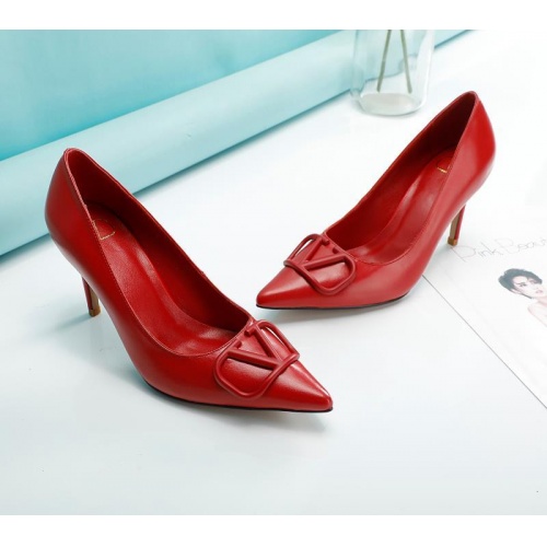 Replica Valentino High-Heeled Shoes For Women #966083 $76.00 USD for Wholesale