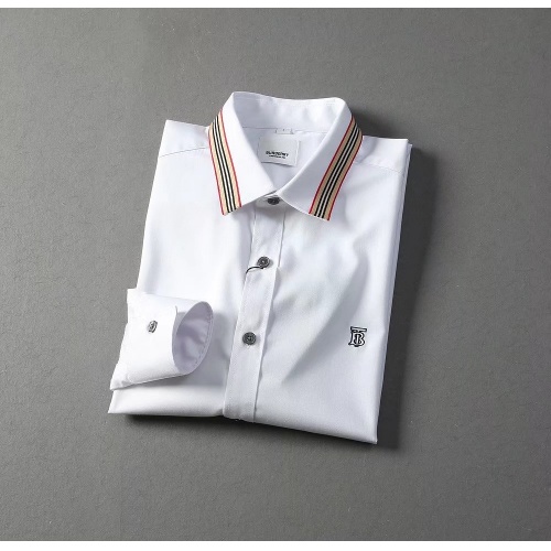 Replica Burberry Shirts Long Sleeved For Men #966313 $42.00 USD for Wholesale