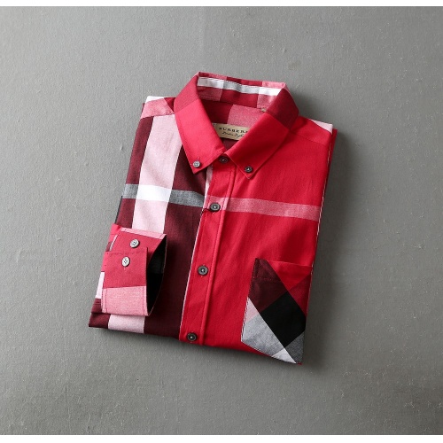 Replica Burberry Shirts Long Sleeved For Men #966344 $42.00 USD for Wholesale