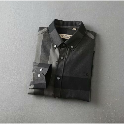 Replica Burberry Shirts Long Sleeved For Men #966348 $42.00 USD for Wholesale