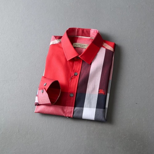 Replica Burberry Shirts Long Sleeved For Men #966353 $42.00 USD for Wholesale