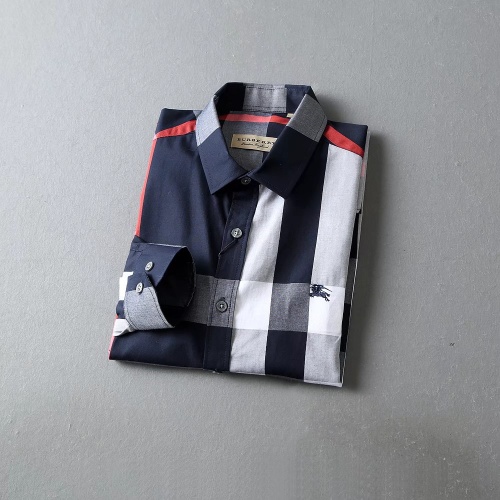 Replica Burberry Shirts Long Sleeved For Men #966357 $42.00 USD for Wholesale