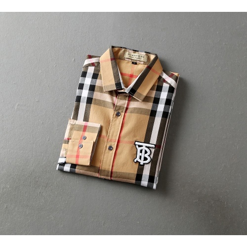 Replica Burberry Shirts Long Sleeved For Men #966379 $42.00 USD for Wholesale