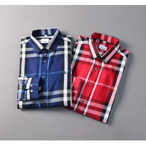 Replica Burberry Shirts Long Sleeved For Men #966402 $42.00 USD for Wholesale