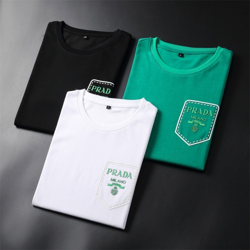 Replica Prada T-Shirts Short Sleeved For Men #966493 $32.00 USD for Wholesale