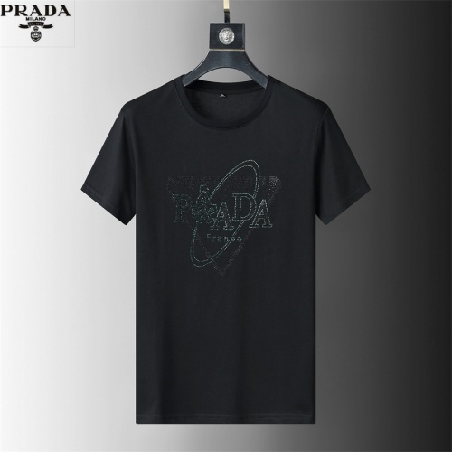 Prada T-Shirts Short Sleeved For Men #966495 $32.00 USD, Wholesale Replica Prada T-Shirts