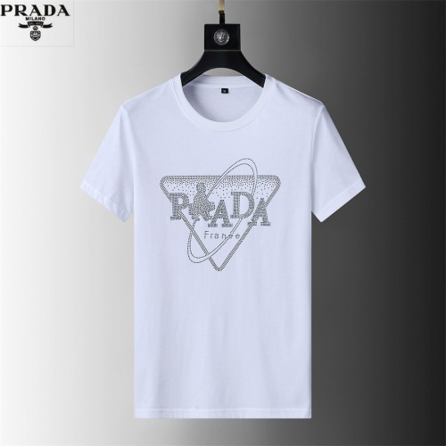 Prada T-Shirts Short Sleeved For Men #966496