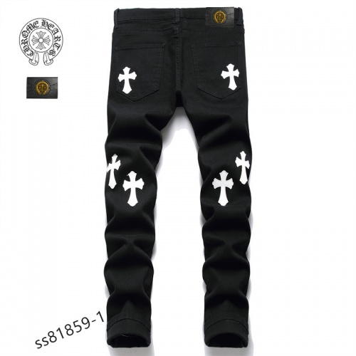 Replica Chrome Hearts Jeans For Men #966618 $48.00 USD for Wholesale