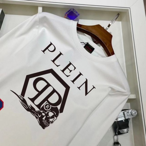 Replica Philipp Plein PP T-Shirts Long Sleeved For Men #966788 $38.00 USD for Wholesale