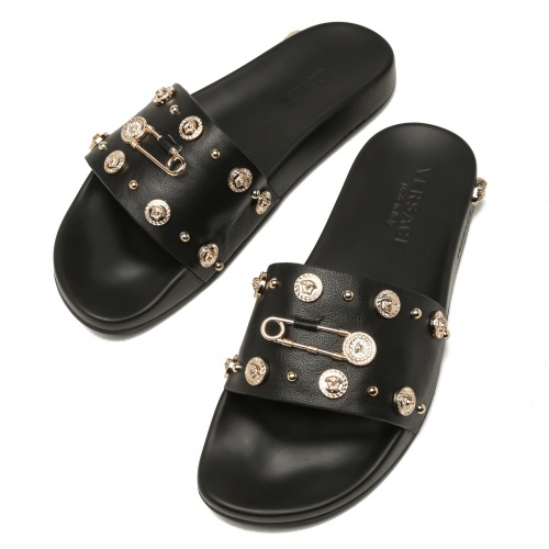 Replica Versace Slippers For Men #967111 $64.00 USD for Wholesale