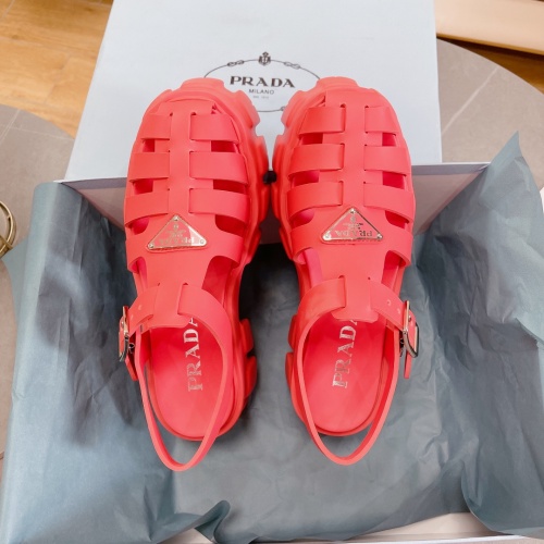 Replica Prada Sandal For Women #967132 $88.00 USD for Wholesale