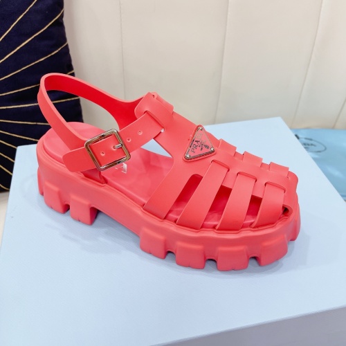 Replica Prada Sandal For Women #967132 $88.00 USD for Wholesale