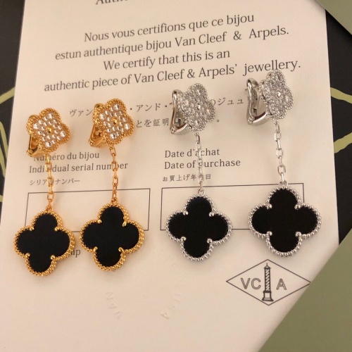 Replica Van Cleef & Arpels Earrings For Women #967716 $38.00 USD for Wholesale