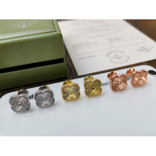 Replica Van Cleef & Arpels Earrings For Women #967718 $36.00 USD for Wholesale