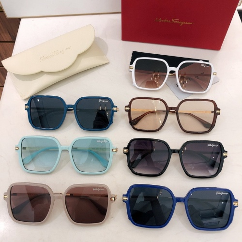 Replica Salvatore Ferragamo AAA Quality Sunglasses #968049 $56.00 USD for Wholesale