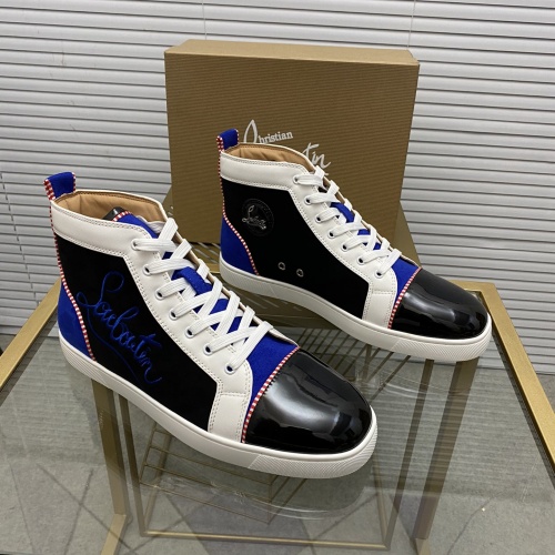 Christian Louboutin High Tops Shoes For Men #968482 $92.00 USD, Wholesale Replica Christian Louboutin High Top Shoes