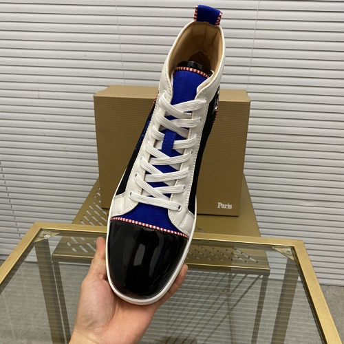 Replica Christian Louboutin High Tops Shoes For Men #968482 $92.00 USD for Wholesale