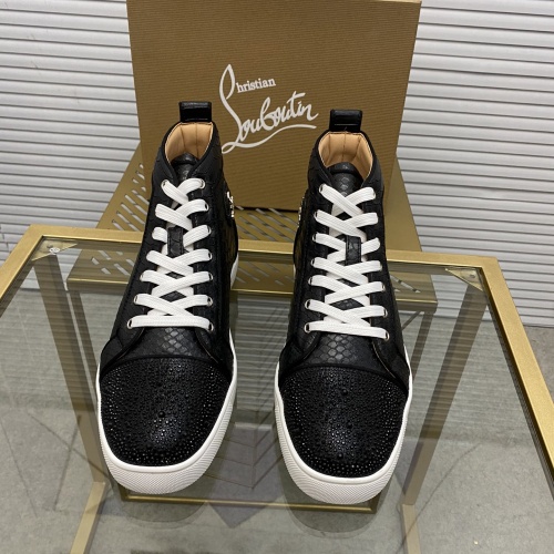 Replica Christian Louboutin High Tops Shoes For Men #968486 $98.00 USD for Wholesale