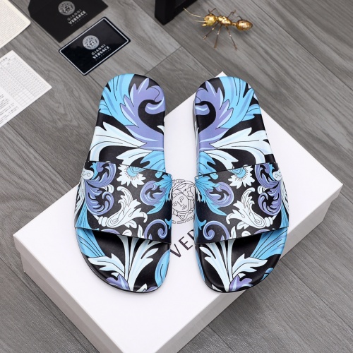 Replica Versace Slippers For Men #968574 $56.00 USD for Wholesale