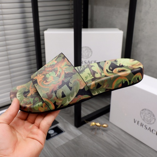 Replica Versace Slippers For Men #968575 $56.00 USD for Wholesale