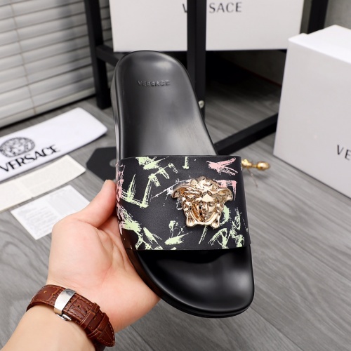 Replica Versace Slippers For Men #968582 $45.00 USD for Wholesale