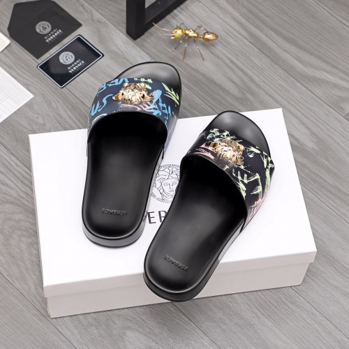 Replica Versace Slippers For Men #968582 $45.00 USD for Wholesale