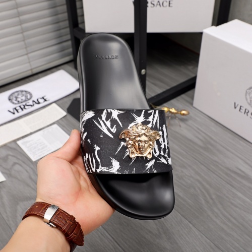Replica Versace Slippers For Men #968583 $45.00 USD for Wholesale