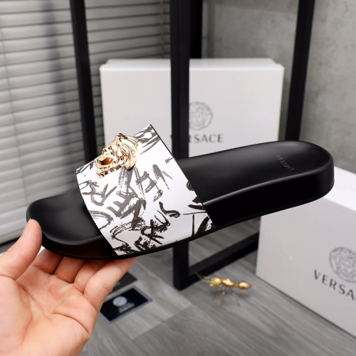 Replica Versace Slippers For Men #968584 $45.00 USD for Wholesale