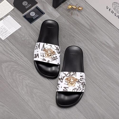 Replica Versace Slippers For Men #968584 $45.00 USD for Wholesale