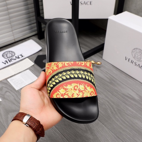 Replica Versace Slippers For Men #968585 $45.00 USD for Wholesale
