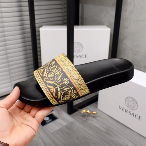 Replica Versace Slippers For Men #968586 $45.00 USD for Wholesale