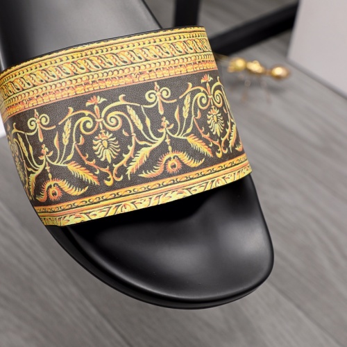 Replica Versace Slippers For Men #968586 $45.00 USD for Wholesale