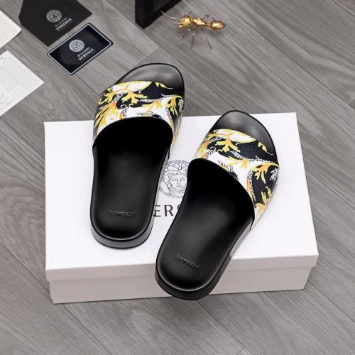Replica Versace Slippers For Men #968588 $45.00 USD for Wholesale