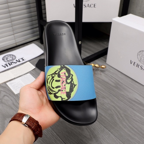 Replica Versace Slippers For Men #968589 $45.00 USD for Wholesale