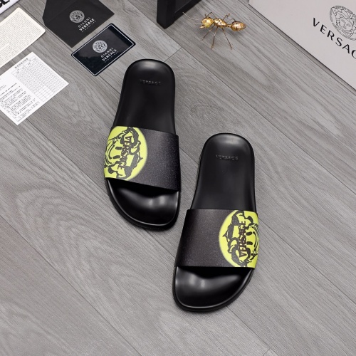 Replica Versace Slippers For Men #968590 $45.00 USD for Wholesale