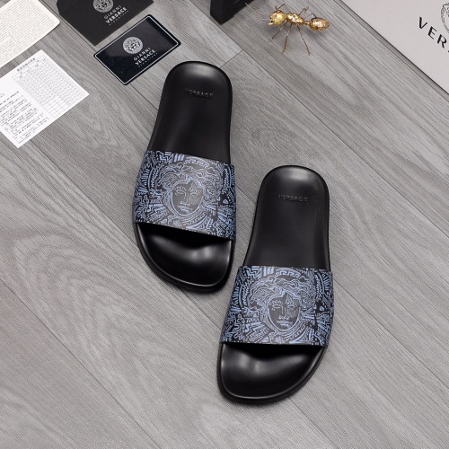 Replica Versace Slippers For Men #968591 $45.00 USD for Wholesale