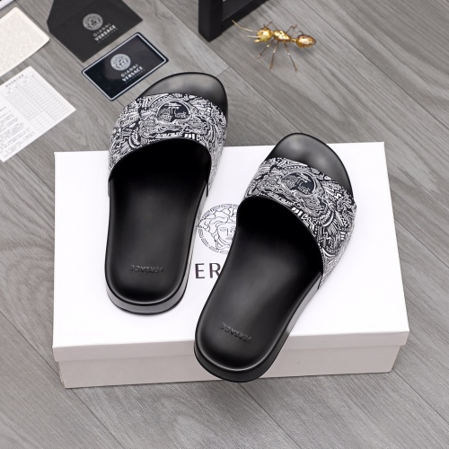 Replica Versace Slippers For Men #968592 $45.00 USD for Wholesale