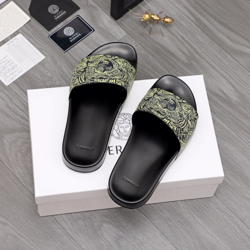 Replica Versace Slippers For Men #968594 $45.00 USD for Wholesale