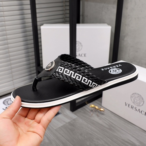 Replica Versace Slippers For Men #968608 $42.00 USD for Wholesale