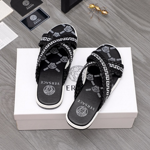 Replica Versace Slippers For Men #968611 $42.00 USD for Wholesale