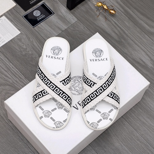 Replica Versace Slippers For Men #968612 $42.00 USD for Wholesale