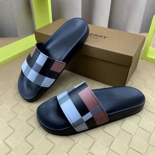 Replica Burberry Slippers For Men #968856 $56.00 USD for Wholesale