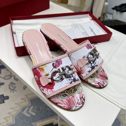Replica Salvatore Ferragamo Slippers For Women #968860 $88.00 USD for Wholesale