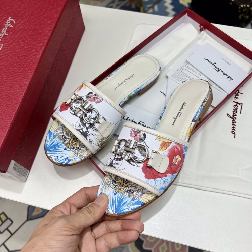 Replica Salvatore Ferragamo Slippers For Women #968861 $88.00 USD for Wholesale